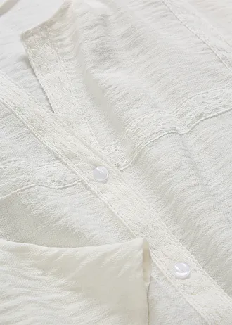 Bavlněná halenka se širokými rukávy • přírodní bílá • bonprix obchod