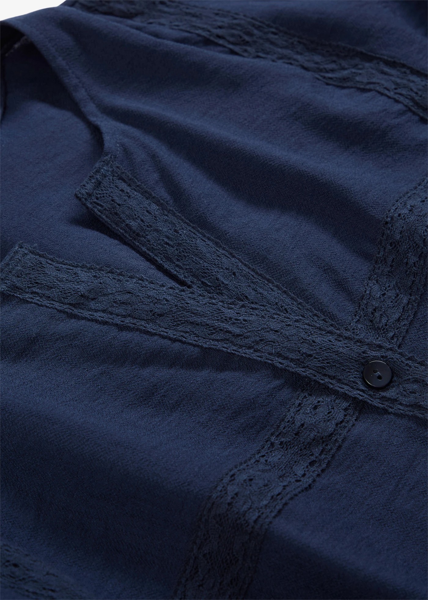 Katoenen blouse met wijde mouwen • donkerblauw • bonprix online shop