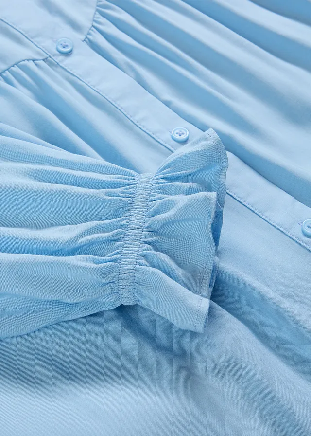 Prairieblouse van soepele viscose • lichtblauw • product-page.page-title-suffix