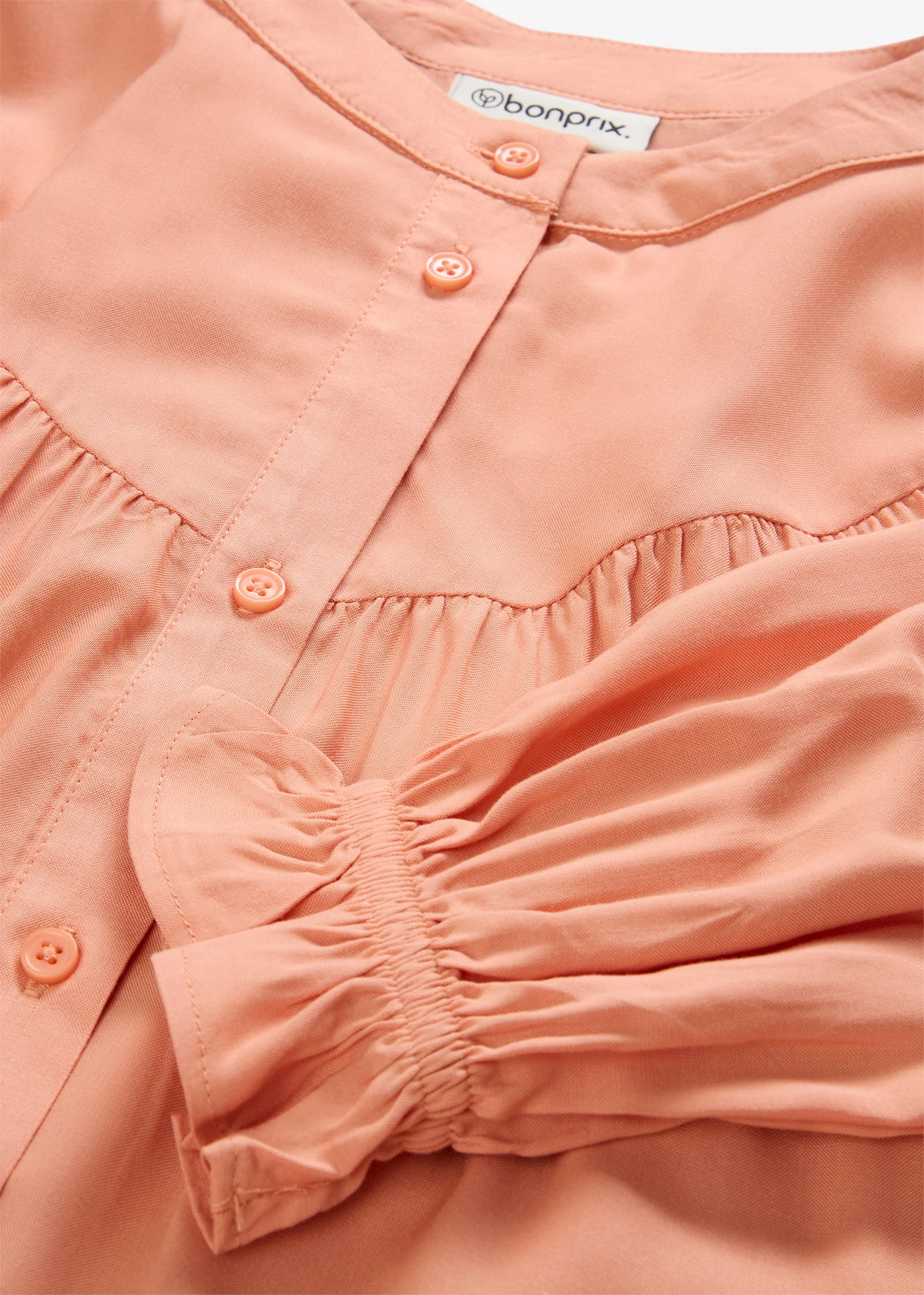Prairieblouse van soepele viscose • soft apricot • bonprix online shop