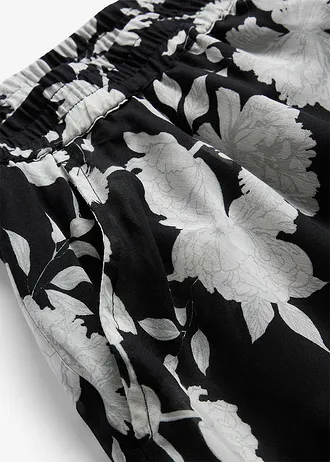 Spódnica maxi • czarny w kwiaty • sklep bonprix