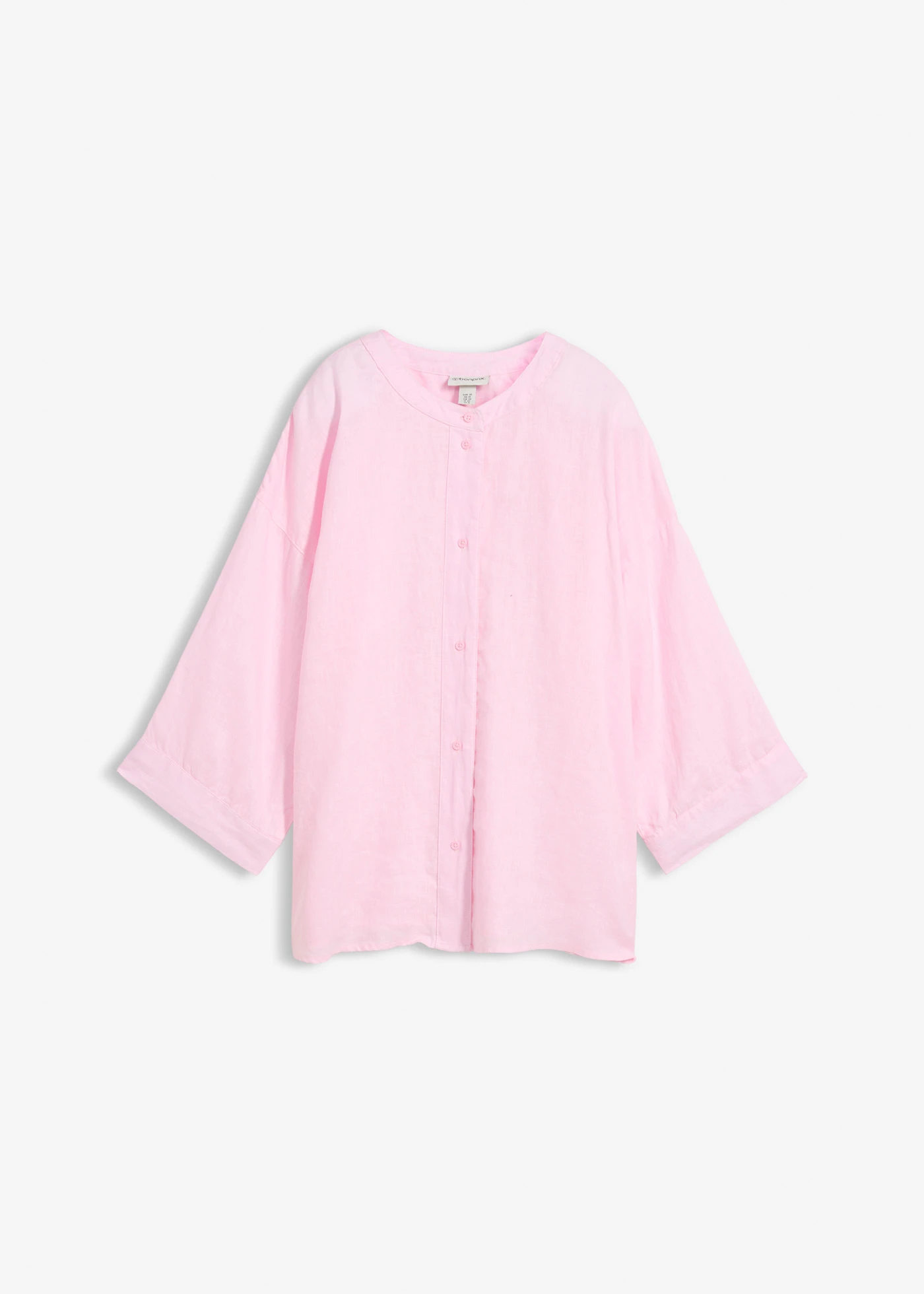 Oversized blouse van puur linnen • kristalroze • bonprix online shop
