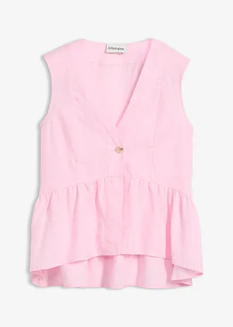 Gilet sans manches 100 % lin