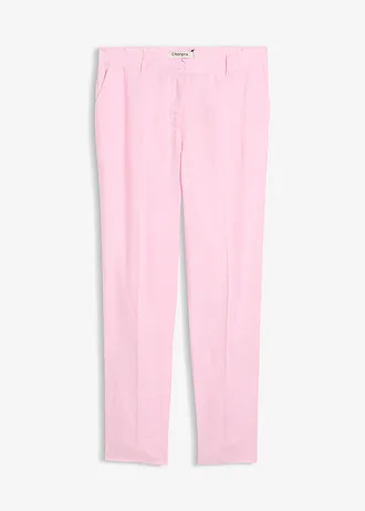 Pantalon raccourci, 100% lin • rose cristal • Boutique bonprix