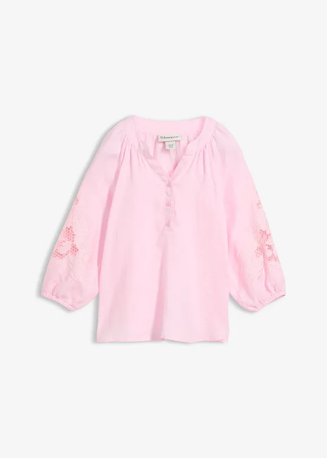 Tuniek van puur linnen, Kleur: kristalroze