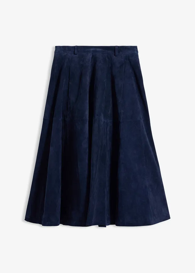 Jupe en cuir • bleu foncé • Boutique bonprix