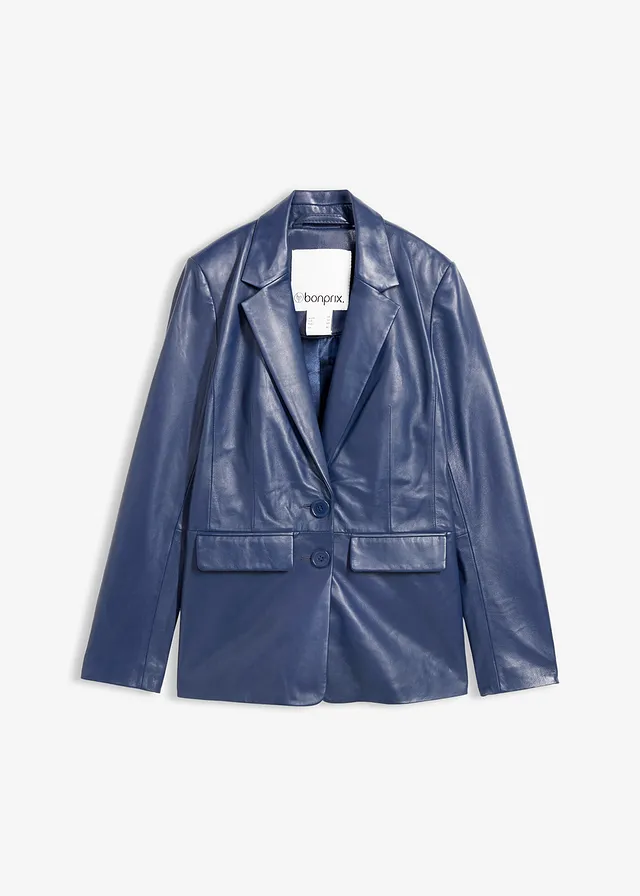 Blazer en cuir d’agneau nappa