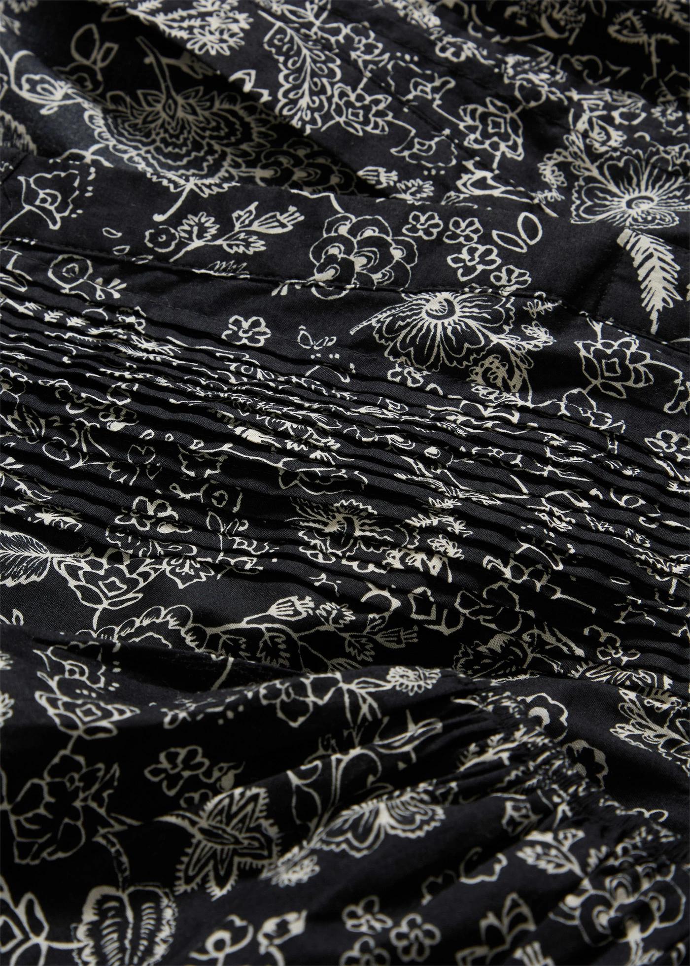 Midi jurk van katoen • zwart gebloemd • bonprix online shop