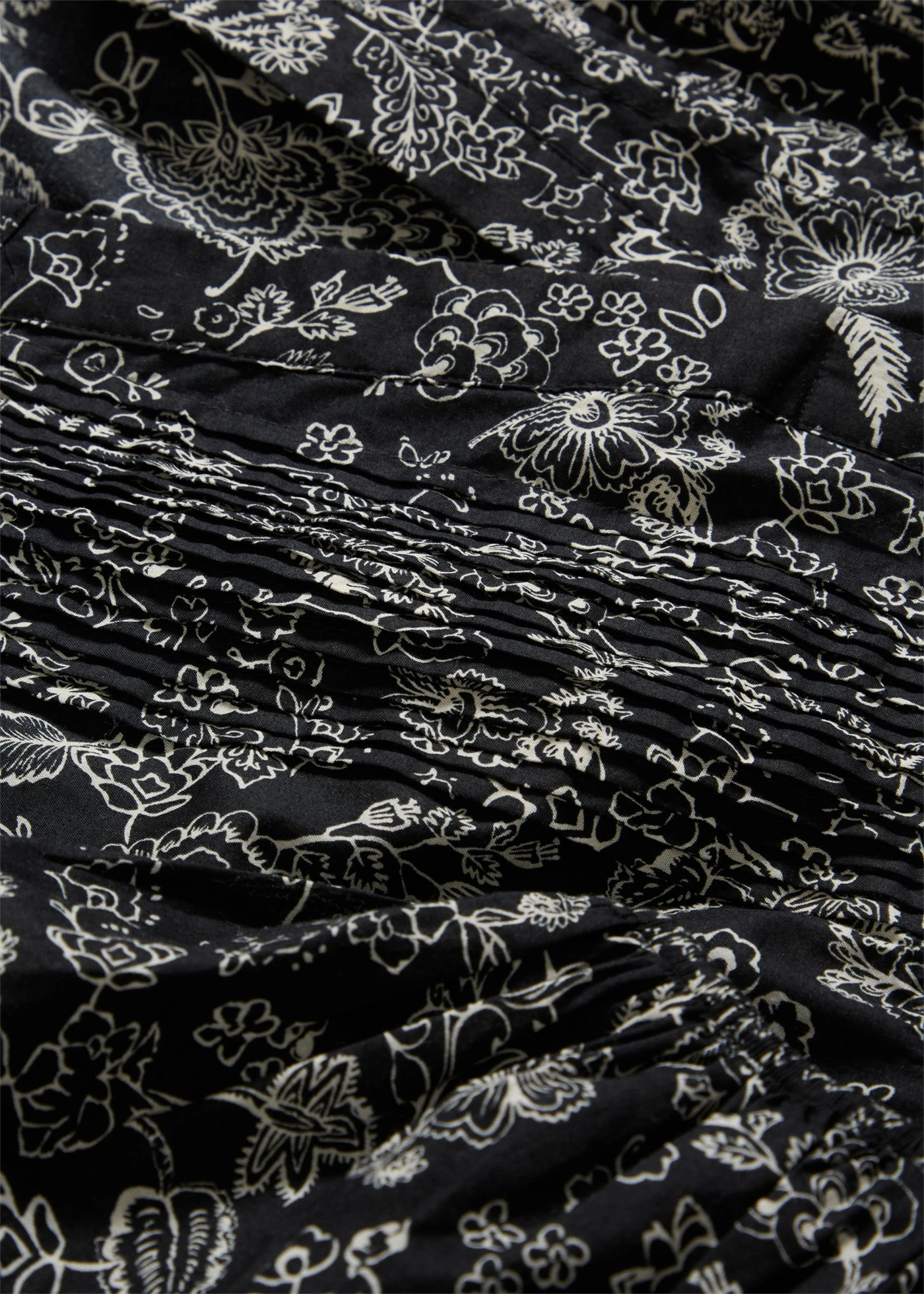 Sukienka midi z bawełny • czarny w kwiaty • sklep bonprix