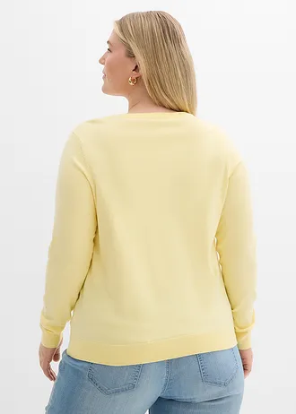 Fijn gebreide trui, Kleur: lichtgeel