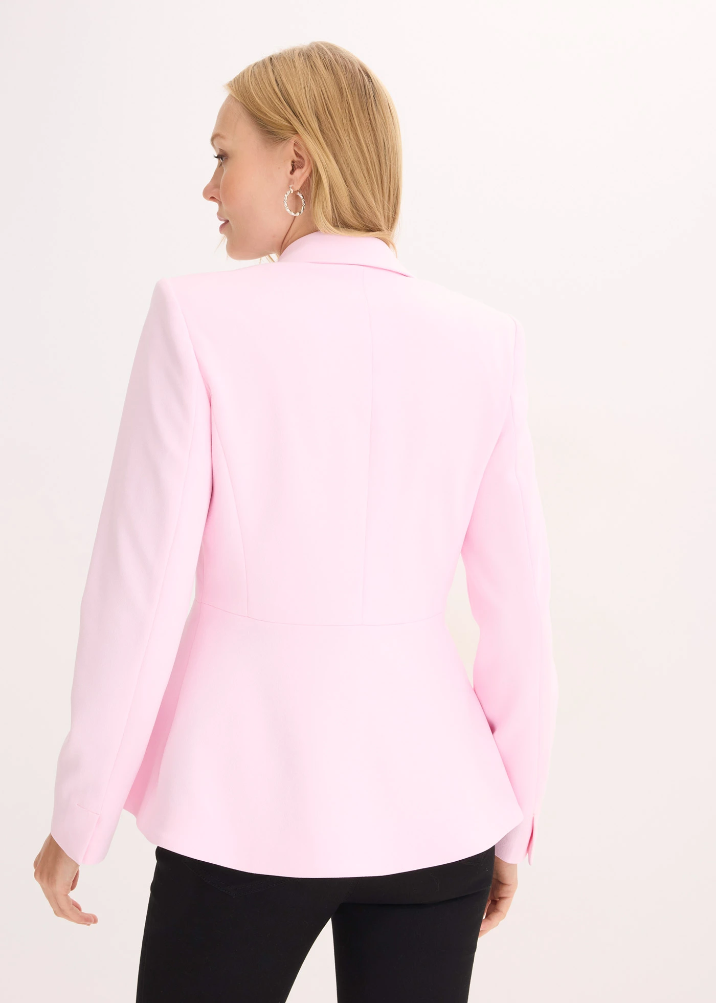 Blazer met peplum • kristalroze • bonprix online shop