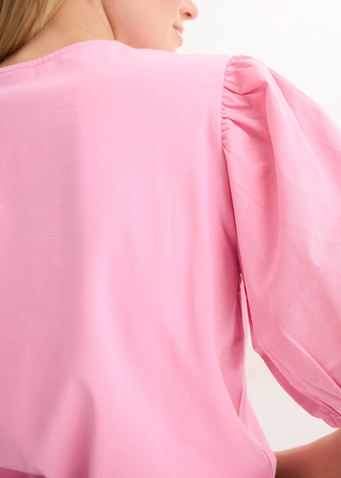 T-shirt à manches ballon • rose • Boutique bonprix