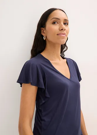 T-shirt en viscose douce • bleu foncé • Boutique bonprix