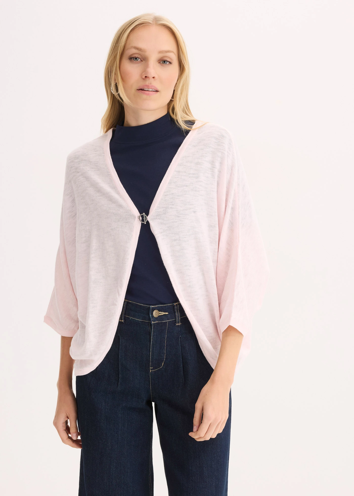 Fijn gebreid vest van puur katoen • lichtroze • bonprix online shop