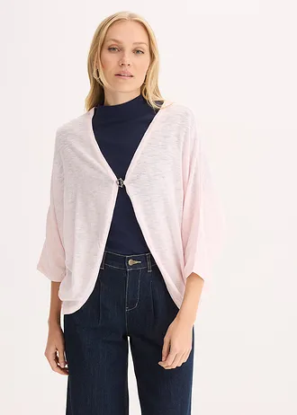 Kabátek z jemné pleteniny z čisté bavlny • světle růžová • bonprix obchod