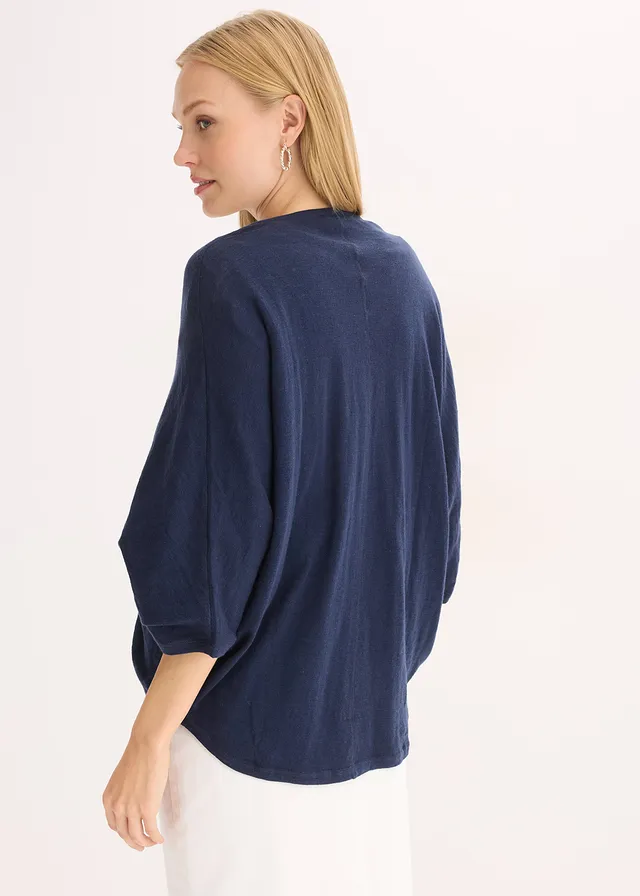Fijn gebreid vest van puur katoen • donkerblauw • product-page.page-title-suffix