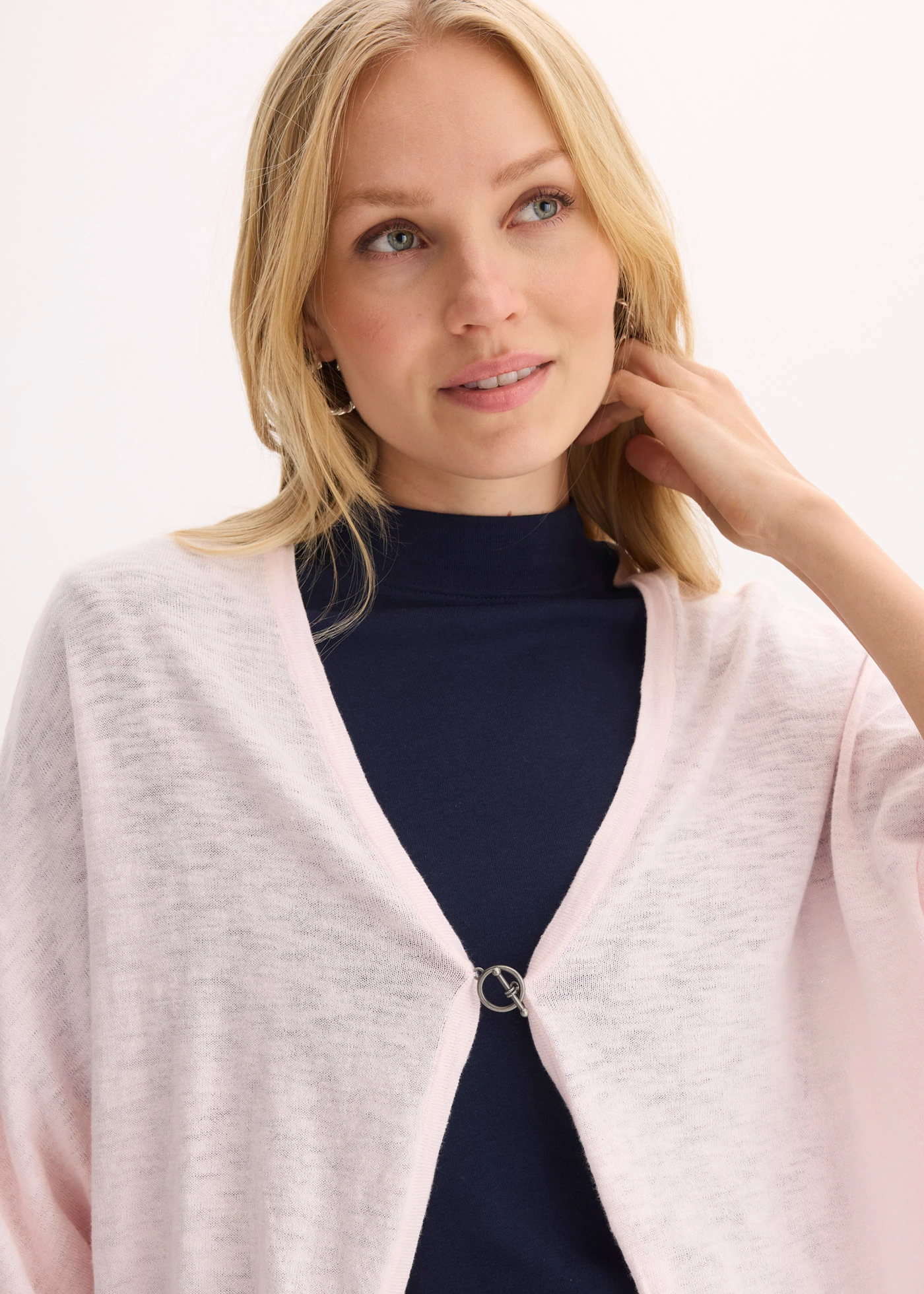 Fijn gebreid vest van puur katoen • lichtroze • bonprix online shop