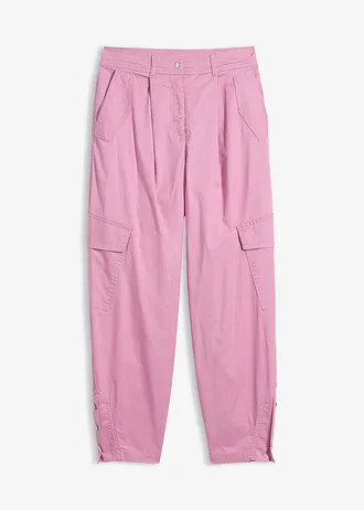 Cargo broek van katoen-stretch • mauve • bonprix online shop