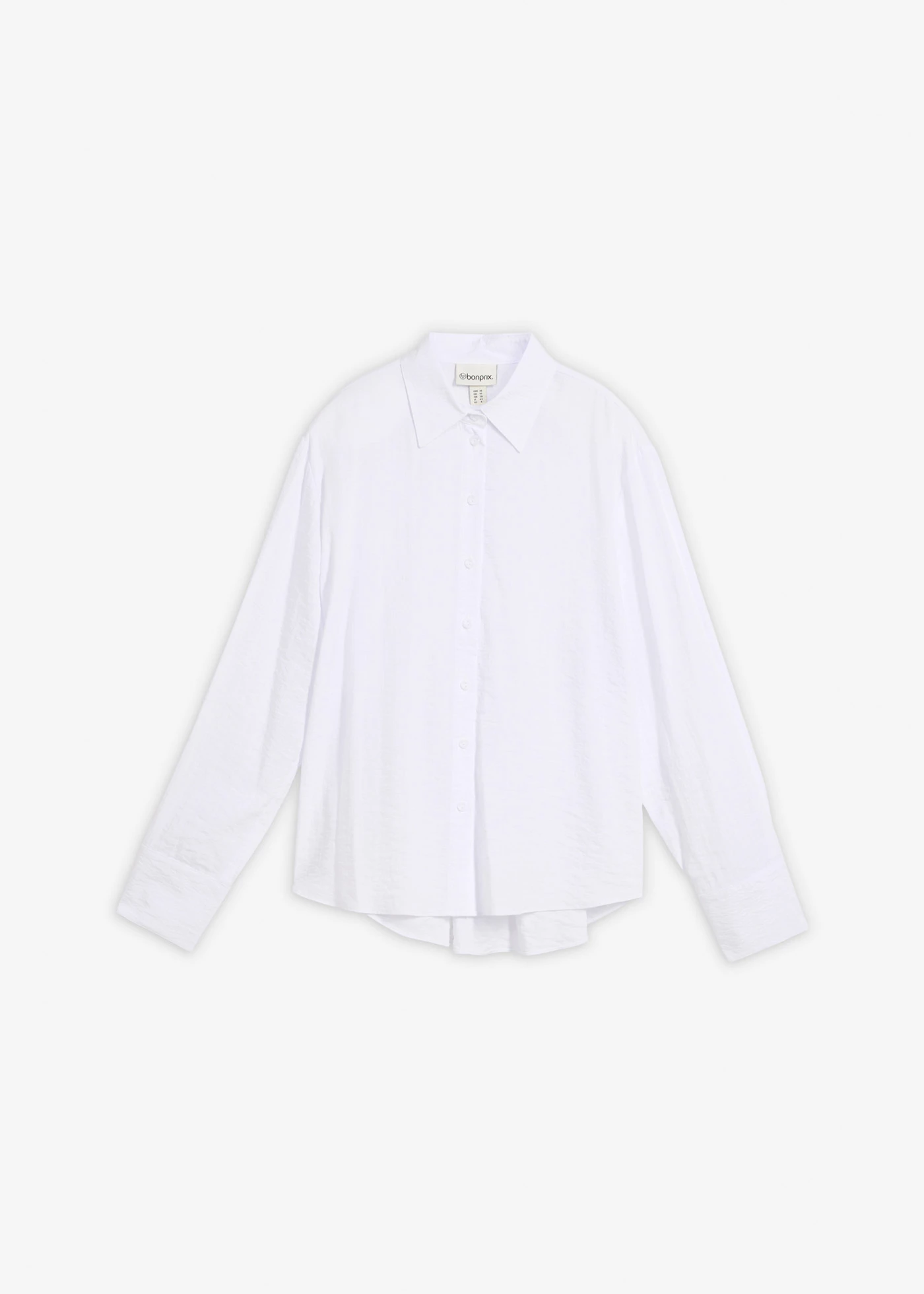 Overhemdblouse van een soepele viscosemix • wit • bonprix online shop