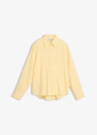 Overhemdblouse van een soepele viscosemix