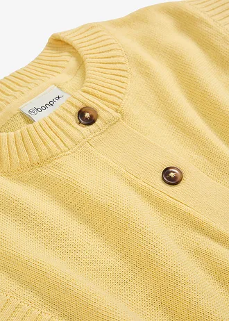 Gebreid vest, Kleur: lichtgeel