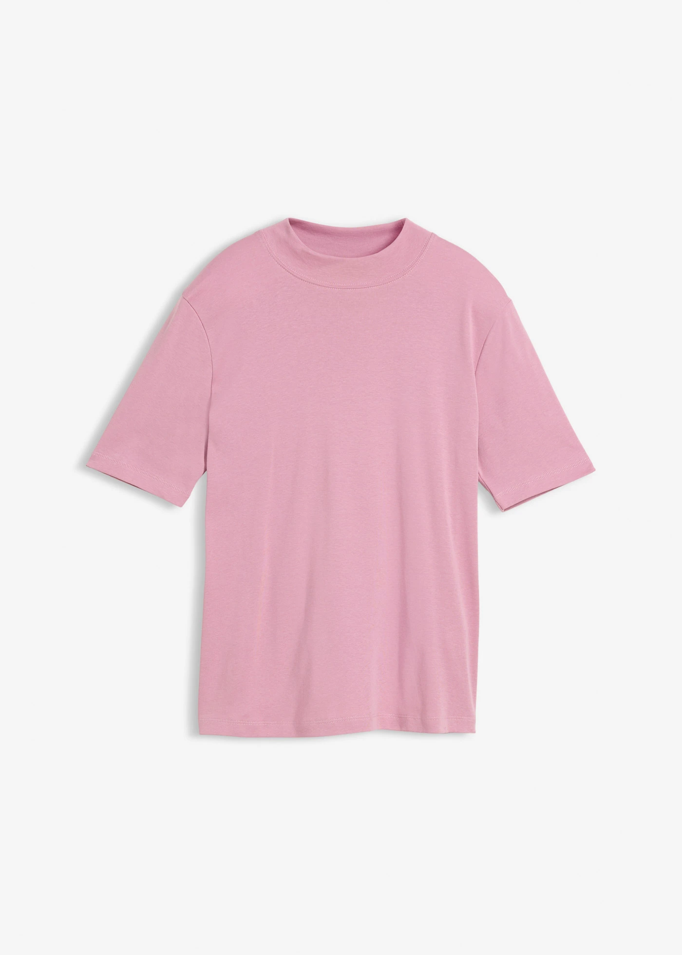 T-shirt côtelé 100% coton • mauve • Boutique bonprix
