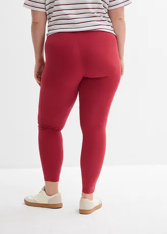 Lot de 2 leggings, Couleur: bleu foncé/rouge cerise