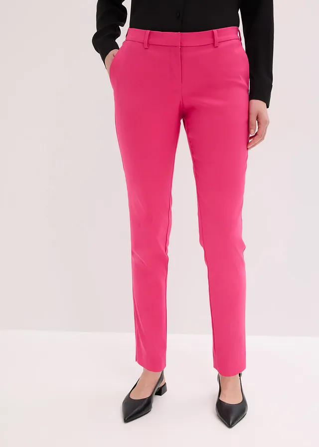 Pantalon en bengaline extensible • fuchsia • Boutique bonprix