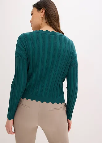 Kort ajour vest, Kleur: pepergroen