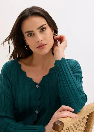 Kort ajour vest • pepergroen • bonprix online shop