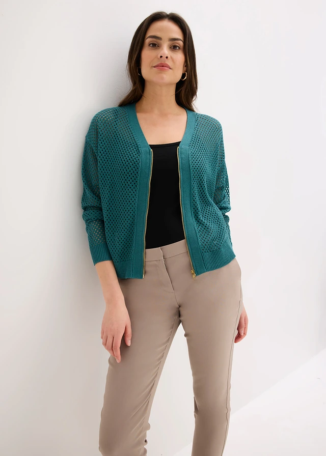 Gilet en maille • vert poivre-métallisé • product-page.page-title-suffix