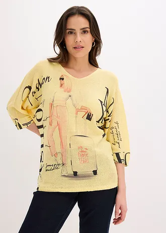 Pull • jaune clair • Boutique bonprix