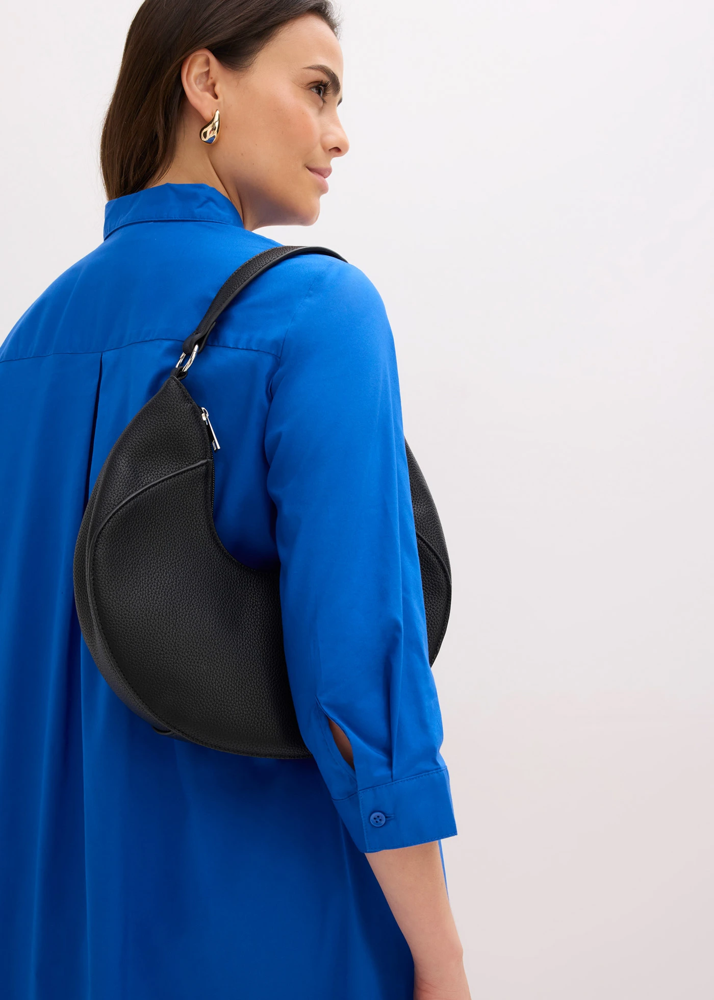 Rochie tip cămașă din poplin robust • albastru arctic • magazin bonprix