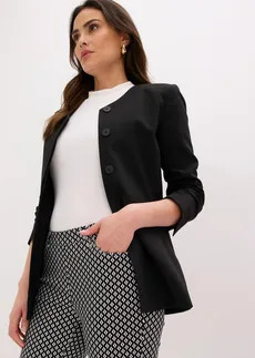 7/8 stretchbroek van bengaline • zwart-wolwit met grafische print • bonprix online shop