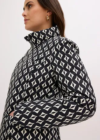 Veste réversible et légère à imprimé • noir-écru graphique • Boutique bonprix