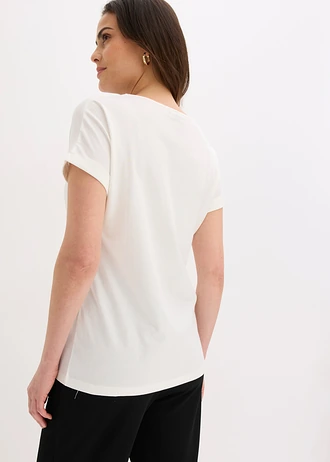 Bluză din bumbac organic 100% • ecru • magazin bonprix