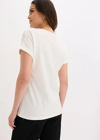 Shirt van biologisch katoen, Kleur: wolwit