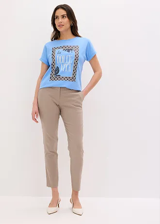 Shirt van biologisch katoen, Kleur: middenblauw