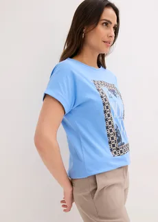 Póló tiszta bio-pamutból • középkék • bonprix áruház