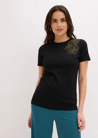Tricou din bumbac • negru • magazin bonprix