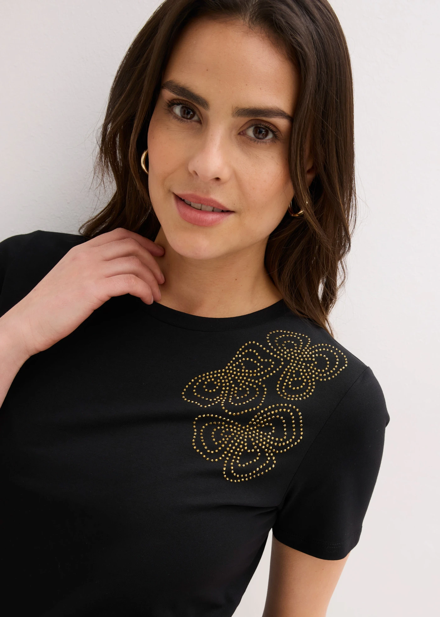 Tricou din bumbac • negru • magazin bonprix