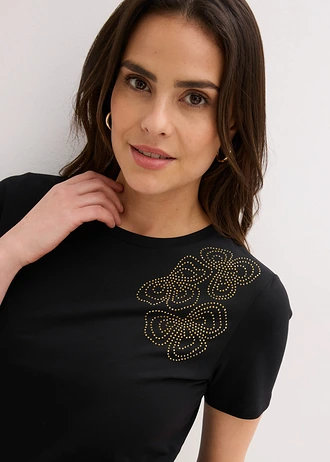 Tricou din bumbac • negru • magazin bonprix