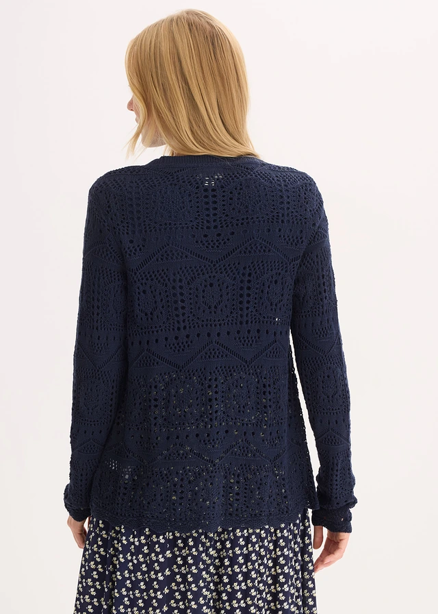 Ajour vest • donkerblauw • product-page.page-title-suffix
