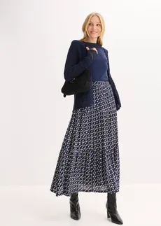 Jachetă tricotată cu model ajurat • bleumarin • magazin bonprix