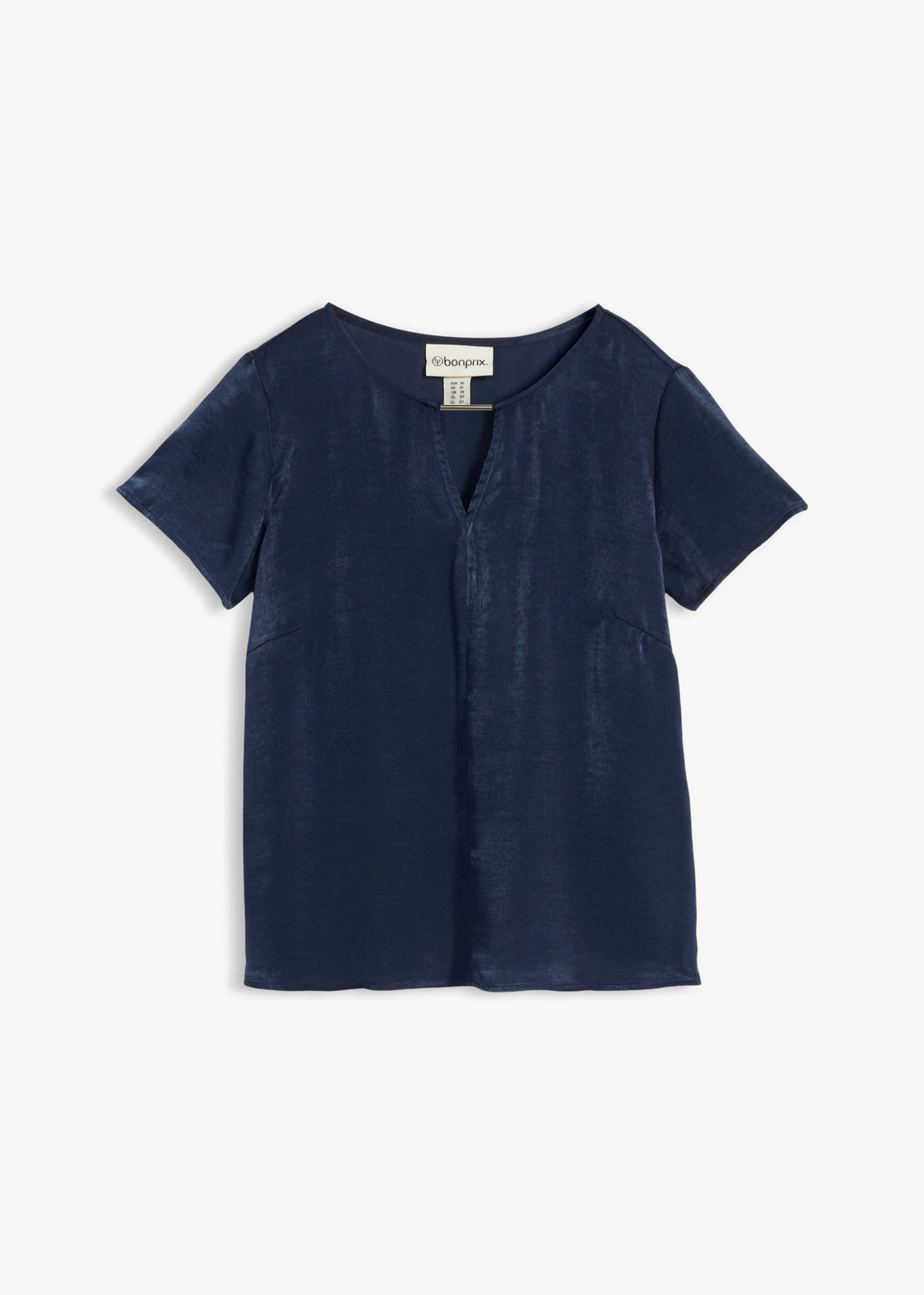 Tunică din satin fin • bleumarin • magazin bonprix