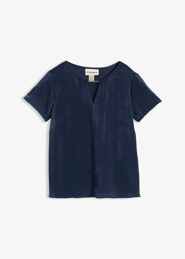 Tunică din satin fin • bleumarin • magazin bonprix