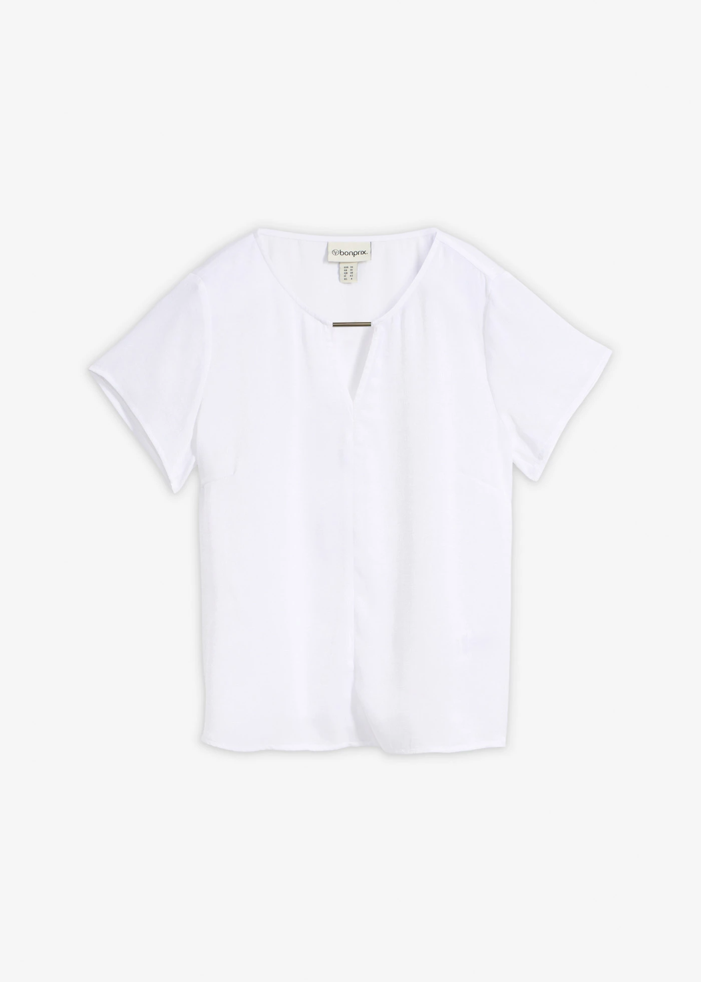 Tunică din satin fin • alb • magazin bonprix