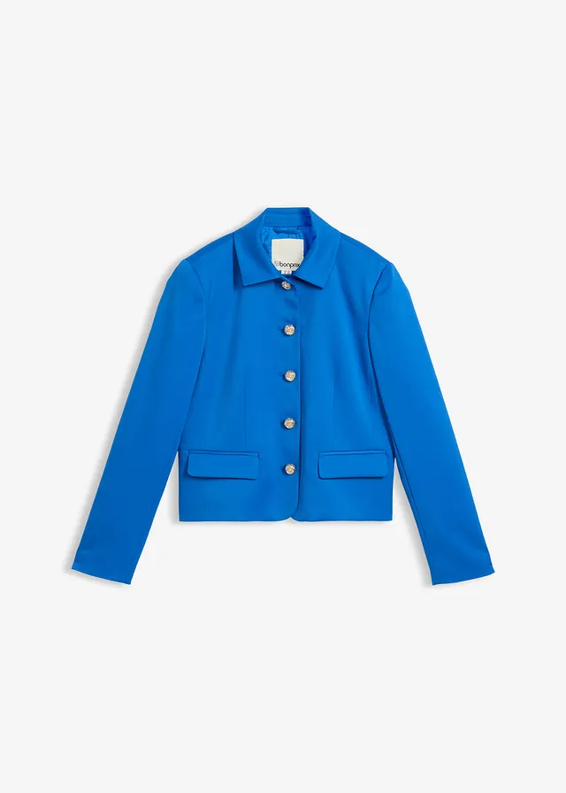 Korte blazer, Kleur: arctisch blauw