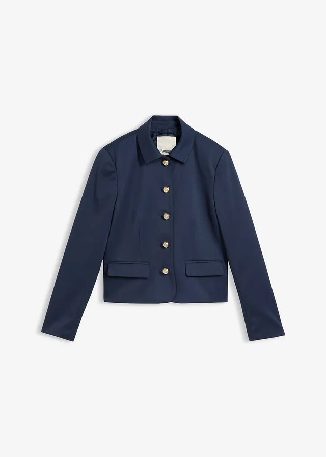 Blazer court • bleu foncé • Boutique bonprix