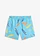 Zwemshort kort, Kleur: lichtblauw met print